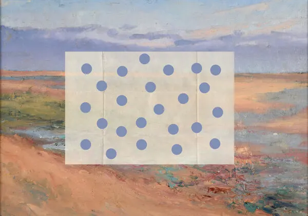 Abstract Dotted Landscape, wall art by The Art Concept