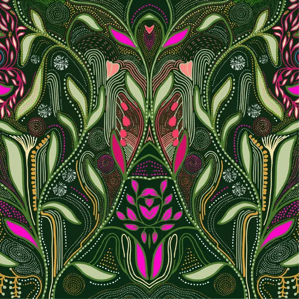 Vibrant Floral Symmetry, wall art by Josie George