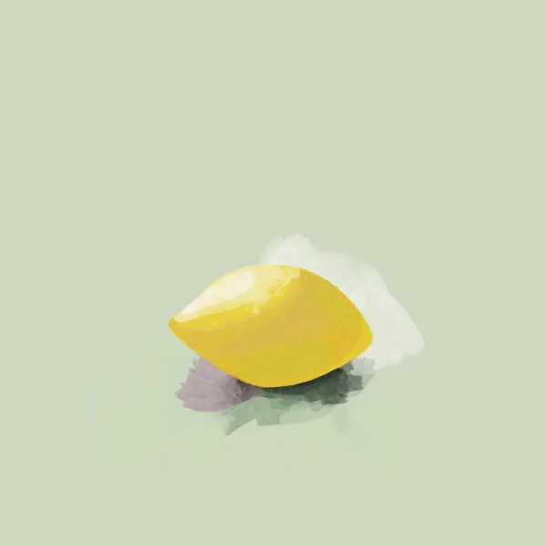 Vibrant Lemon Slice, wall art by Rosana Laiz Blursbyai