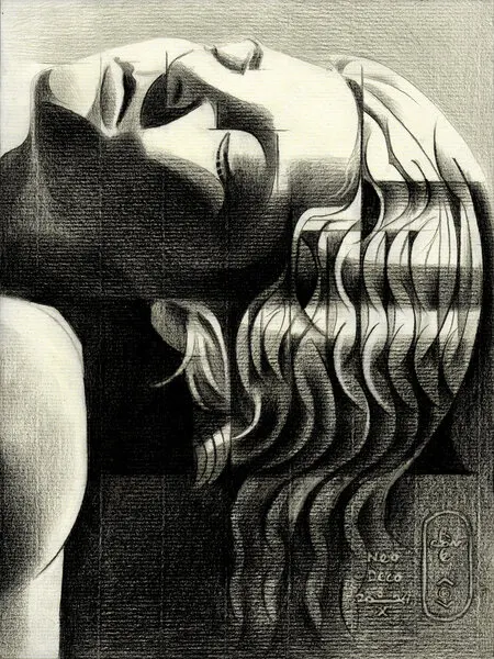 Serene Woman Portrait, wall art by Corné Akkers