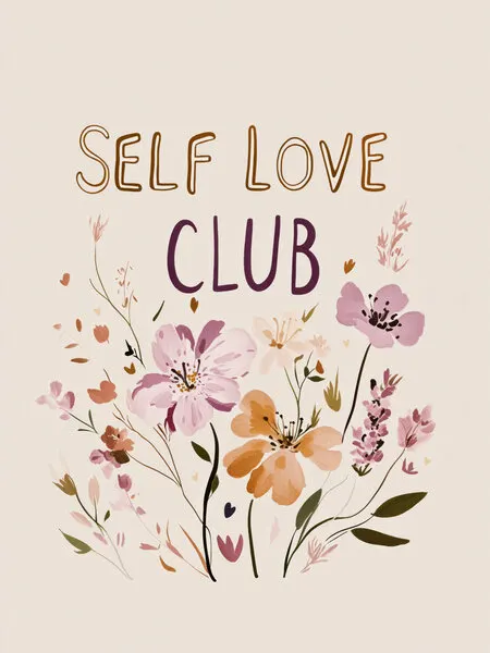 Blossoms & Self Care, wall art by Treechild