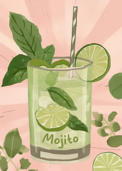 Refreshing Mojito Cocktail, wall art by Andreas Magnusson