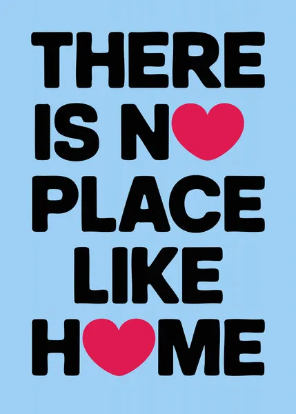 No Place Like Home Heart, wall art by Andreas Magnusson
