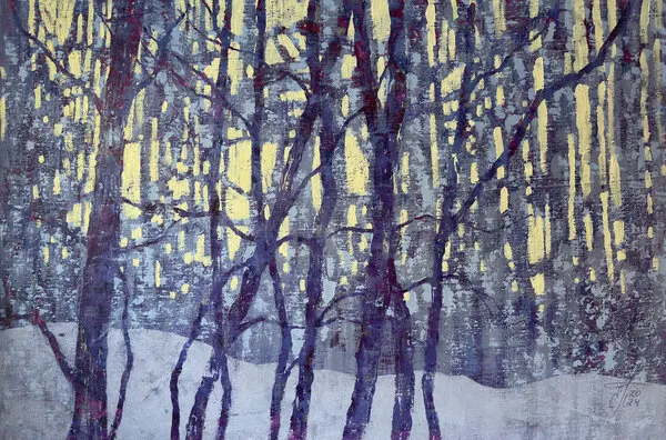 Winter Forest Light, wall art by Ekaterina Prisich