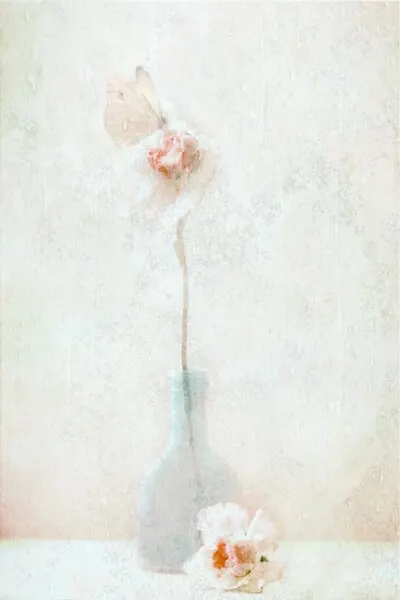 Delicate Butterfly Bloom, wall art by Delphine Devos