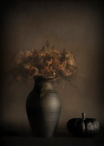 Dark Autumn Still Life, wall art by Cicek Kiral
