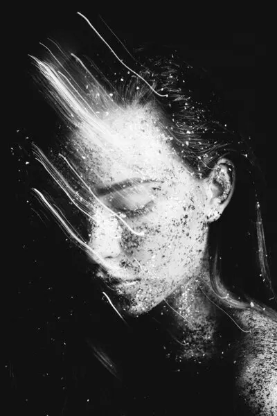 Sparkling Face Portrait, wall art by Artem Vasilenko