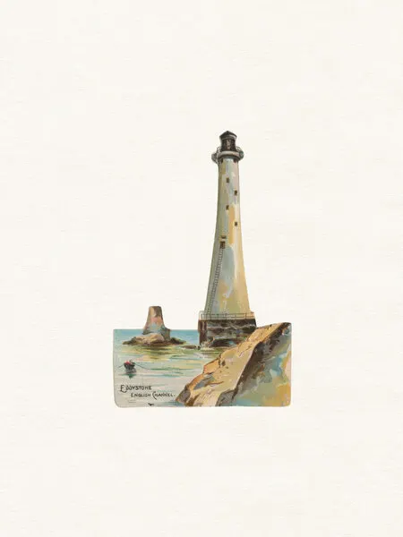 Coastal Lighthouse View, wall art by Wild Violets