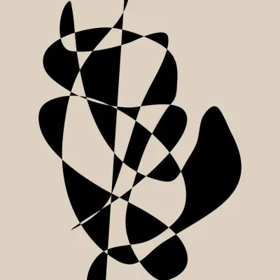 Flowing Abstract Graphics, wall art by Elena Ristova