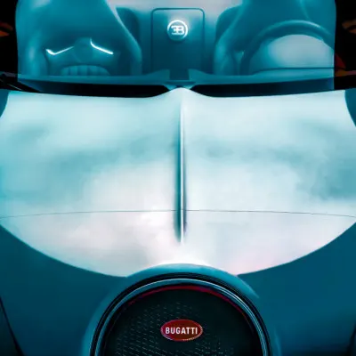 Sleek Blue Sports Car, wall art by Rodrigo Marin