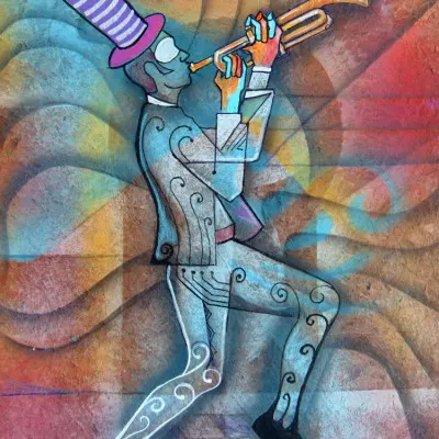 Abstract Jazz Musician, wall art by Ricardo Maya