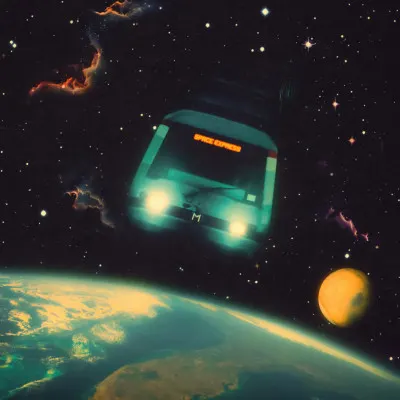 The Space Express, wall art by Taudalpoi