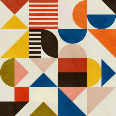 Bauhaus Fun, wall art by Ana Rut Bre