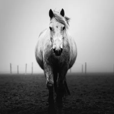 Horse in the Mist, wall art by Christophe Staelens