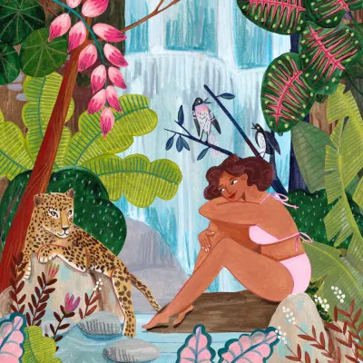 By the Waterfall, wall art by Caroline Bonne Müller