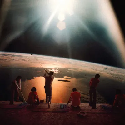 Golfing In Space, wall art by Taudalpoi