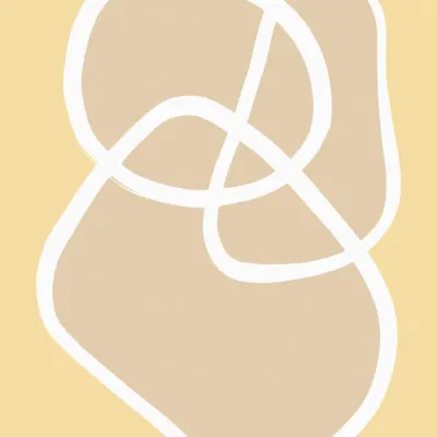 Flowing Organic Shapes, wall art by Pictufy Studio