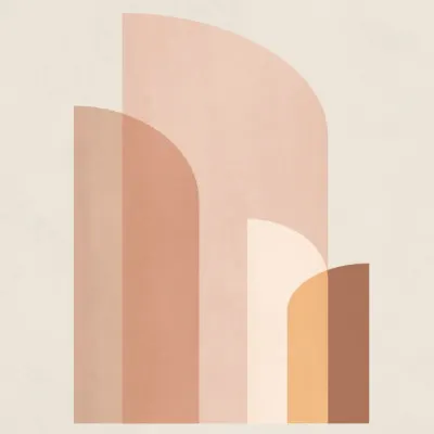 Retro Geometric IV, wall art by Kathrin Pienaar