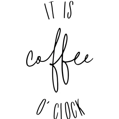It Is Coffee O'Clock, wall art by Rosana Laiz Blursbyai