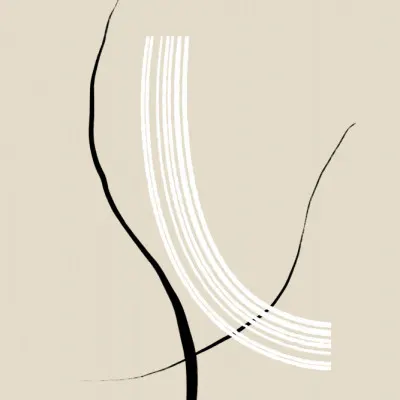 Curved Elegance, wall art by uplusmestudio