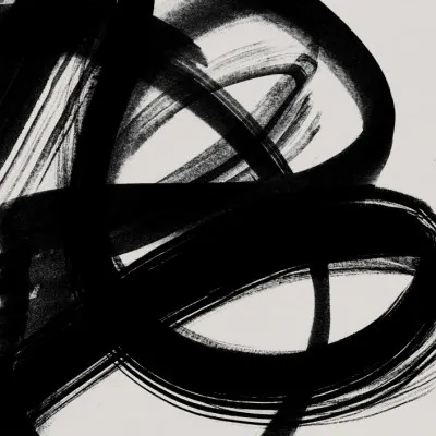 Abstract Brush Strokes 5 A1, wall art by Mareike Böhmer