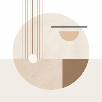 Earthy Tone Geometry, wall art by Elena Ristova