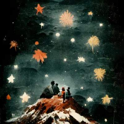Starlit Reverie, wall art by Treechild