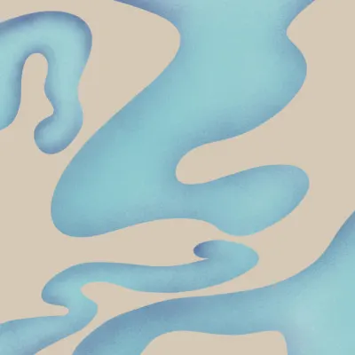 Calm Fluid Shapes, wall art by Little Dean