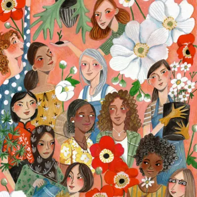 International Women, wall art by Caroline Bonne Müller