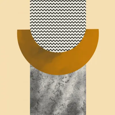 Modern Geometric Arch, wall art by Little Dean