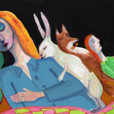 Dreaming Companions, wall art by Sharyn Bursic