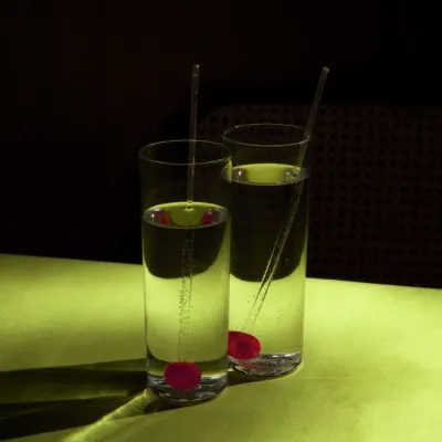 Two Cherry Drinks, wall art by Julia Ramiro