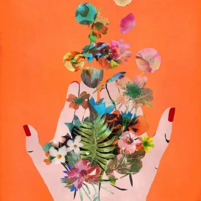 Floral Release, wall art by Treechild