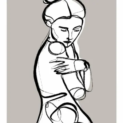 Graceful Embrace, wall art by Treechild