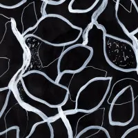 Organic White Leaves, wall art by Pictufy Studio