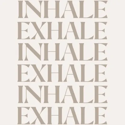 Inhale Exhale, wall art by KsanaKalpa