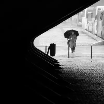 Rainy City Walk, wall art by Fernando Alves