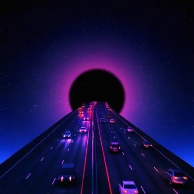 Cosmic Highway Portal, wall art by Ritvik takkar