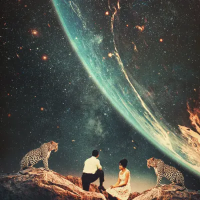 Guardians of Our Future, wall art by Frank Moth