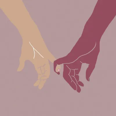 Pinky Promise Hands, wall art by Pictufy Studio II
