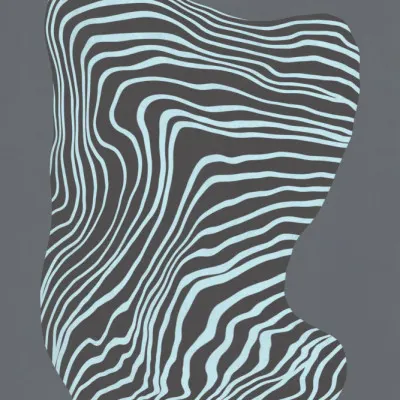 Abstract Flowing Waves, wall art by Little Dean