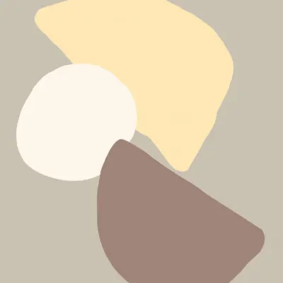 Soft Abstract Shapes, wall art by Pictufy Studio