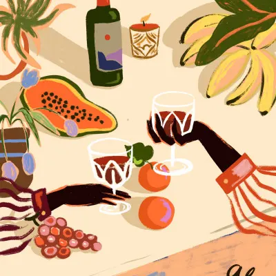 Cheers To You, wall art by Arty Guava