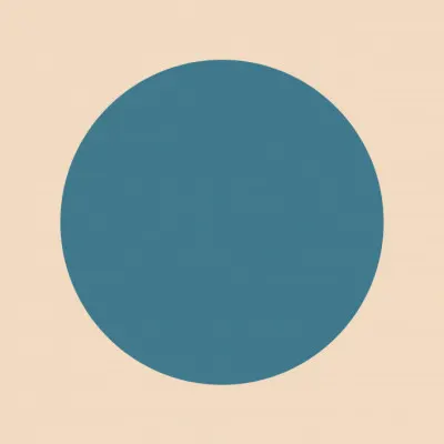 Minimalist Blue Planet, wall art by Florent Bodart