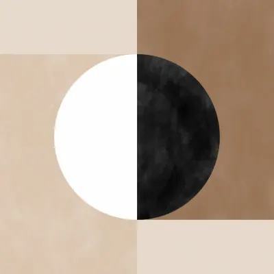 Neutral Half Moon, wall art by Elena Ristova