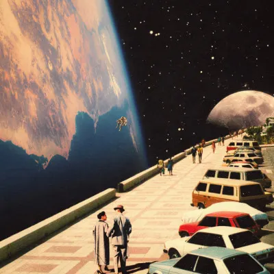 Space Promenade, wall art by Taudalpoi