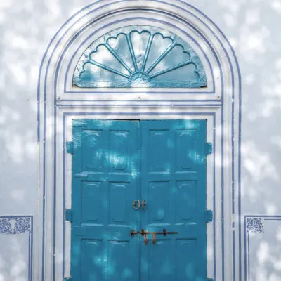 Turquoise Entryway, wall art by Shot by Clint