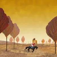 Surreal Autumn Ride, wall art by Peter Hammer