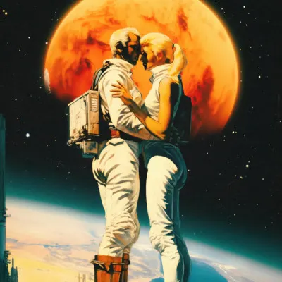 Intergalactic Love, wall art by Taudalpoi