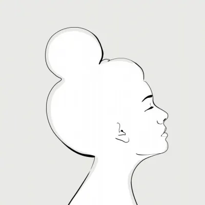 Minimalist Woman Profile, wall art by Rosana Laiz Blursbyai